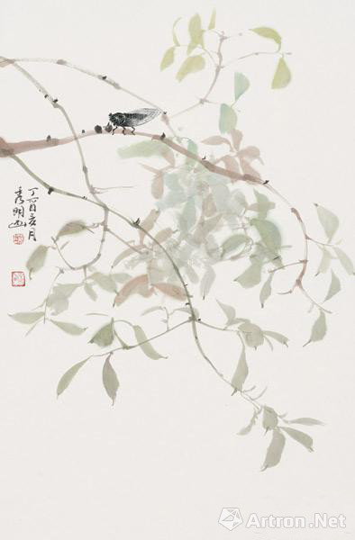 "花开绿野—姚秀明中国画作品展"于北京81美术馆开幕