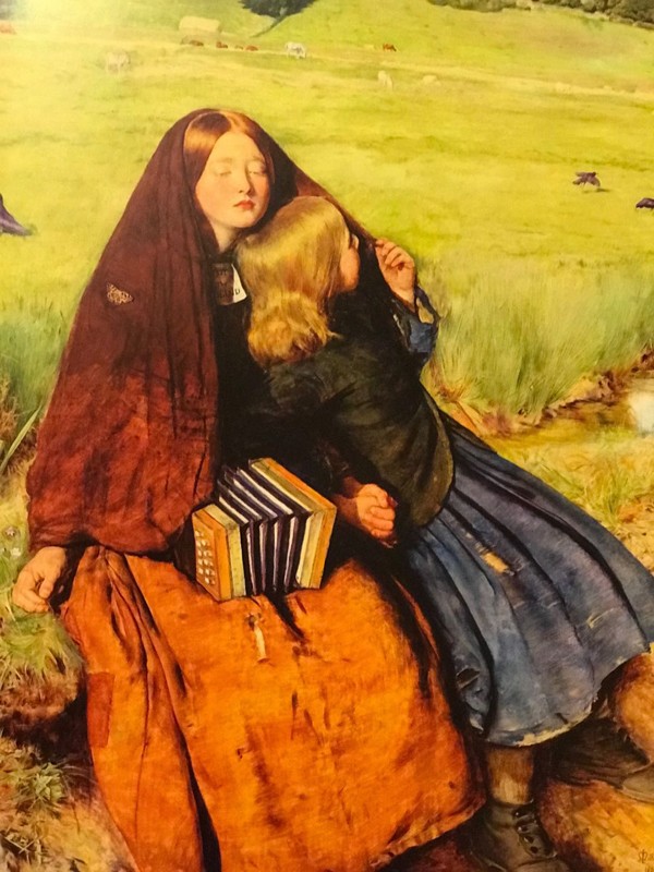 盲女(局部) 米莱斯作 油画布 80.8*53.4cm 1854~56年