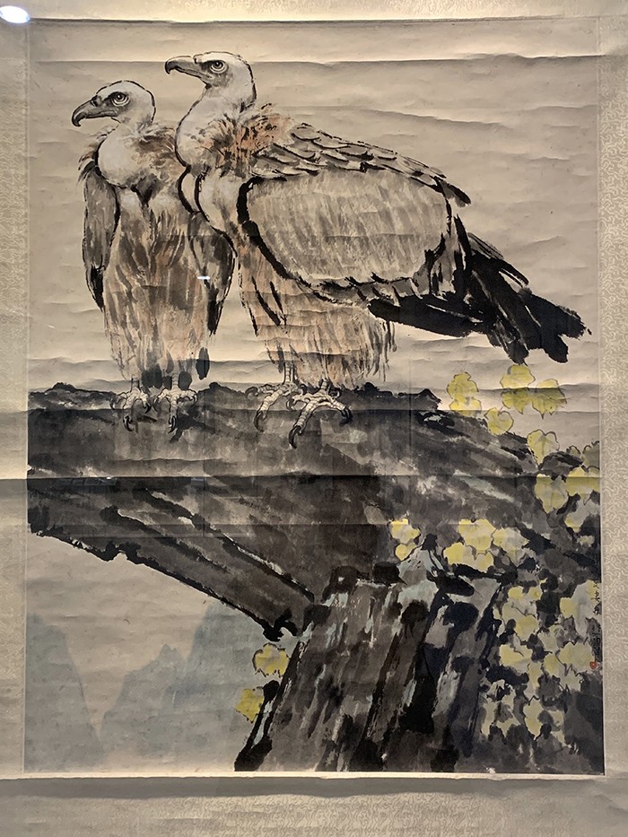 徐悲鸿《灵鹫》 1942年 121x92cm 纸本水墨 徐悲鸿纪念馆藏这幅灵鹫