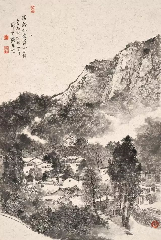 的作品有渊源,笔墨精谨飘逸,守正而能变化,更注重师造化,固而生机勃然