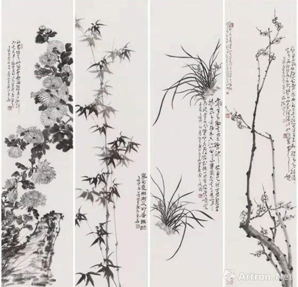 春兰秋菊,金台绽放—颜世举,公茂兰伉俪书画展与您相约金台艺术馆