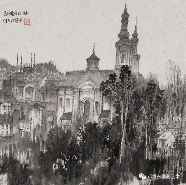 城市意象·水墨情怀——邓维东国画作品节选