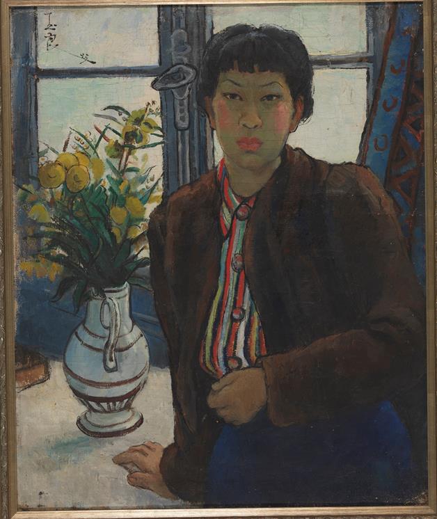 潘玉良 《自画像》 布面油彩 油画 1945年 73.
