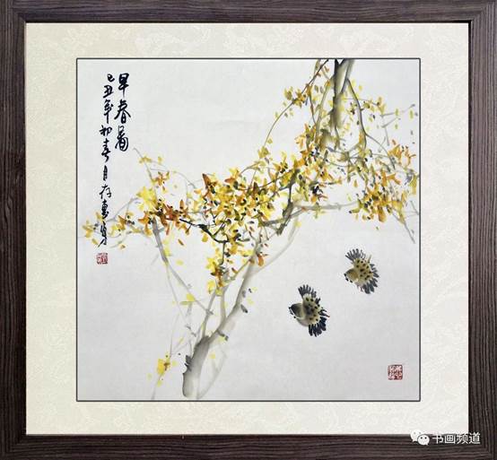 刘存惠的花鸟画介于大写意与小写意之间,其花鸟画作品水墨淋漓,意境
