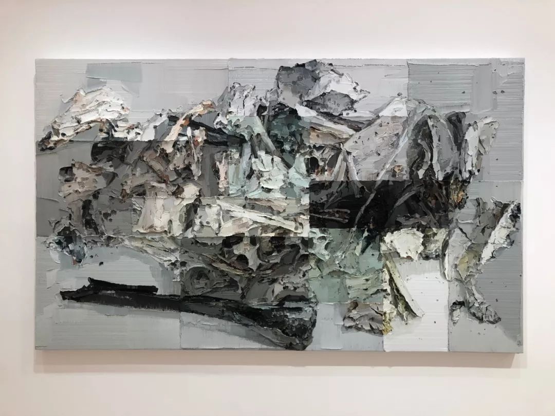 李松松 骨成灰 布面油画 180 x 300 cm 2019展览现场展览现场注:本站