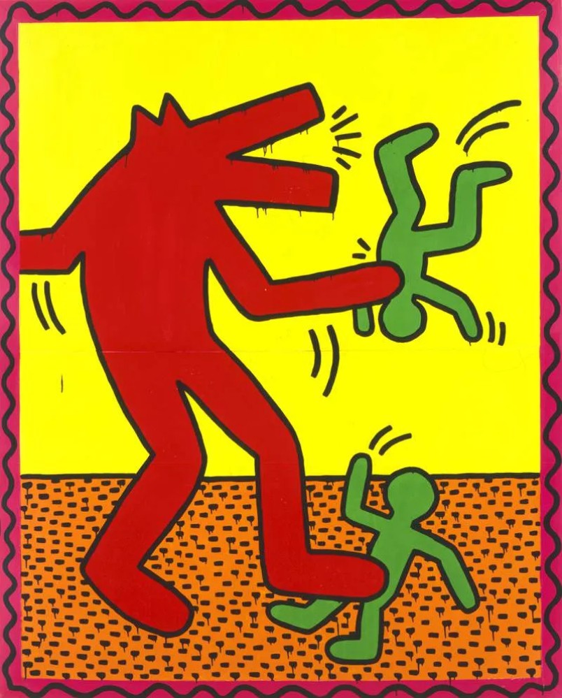 基斯·哈林《untitled,1982 the keith haring foundation.