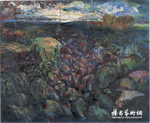 尹光中《春天还是春天》 布面油画 170x139cm 1979