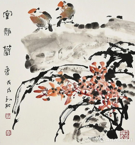 笔名竹樵,1933年生,贵州绥阳人,青少年师从王式如先生学习山水和花 