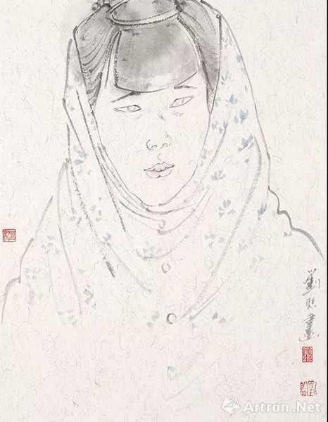 惠安女之七 41×32cm 紙本設色