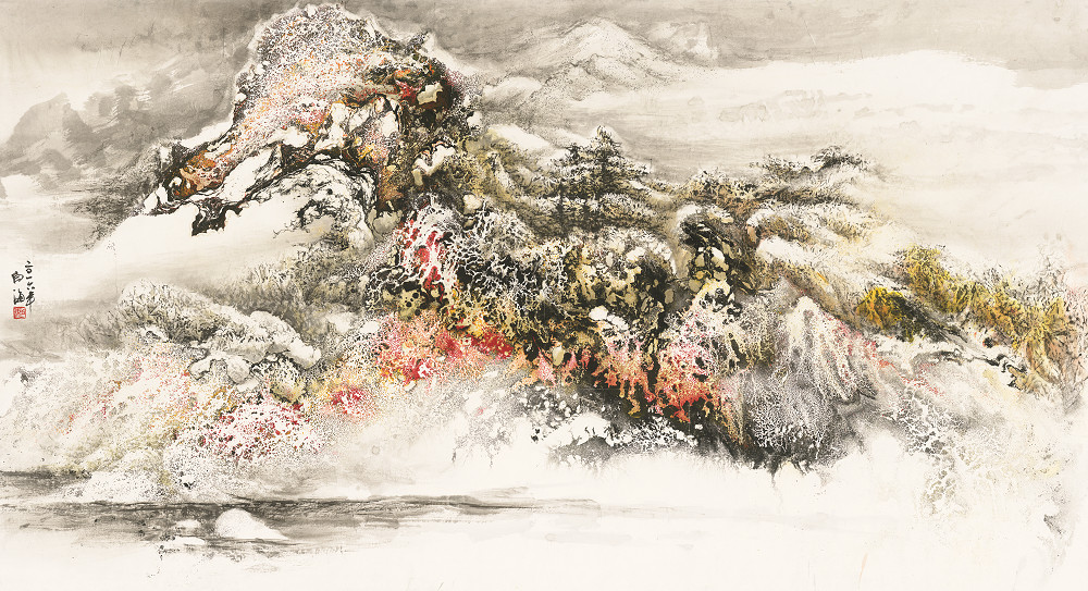 东北雾凇画家白海图片