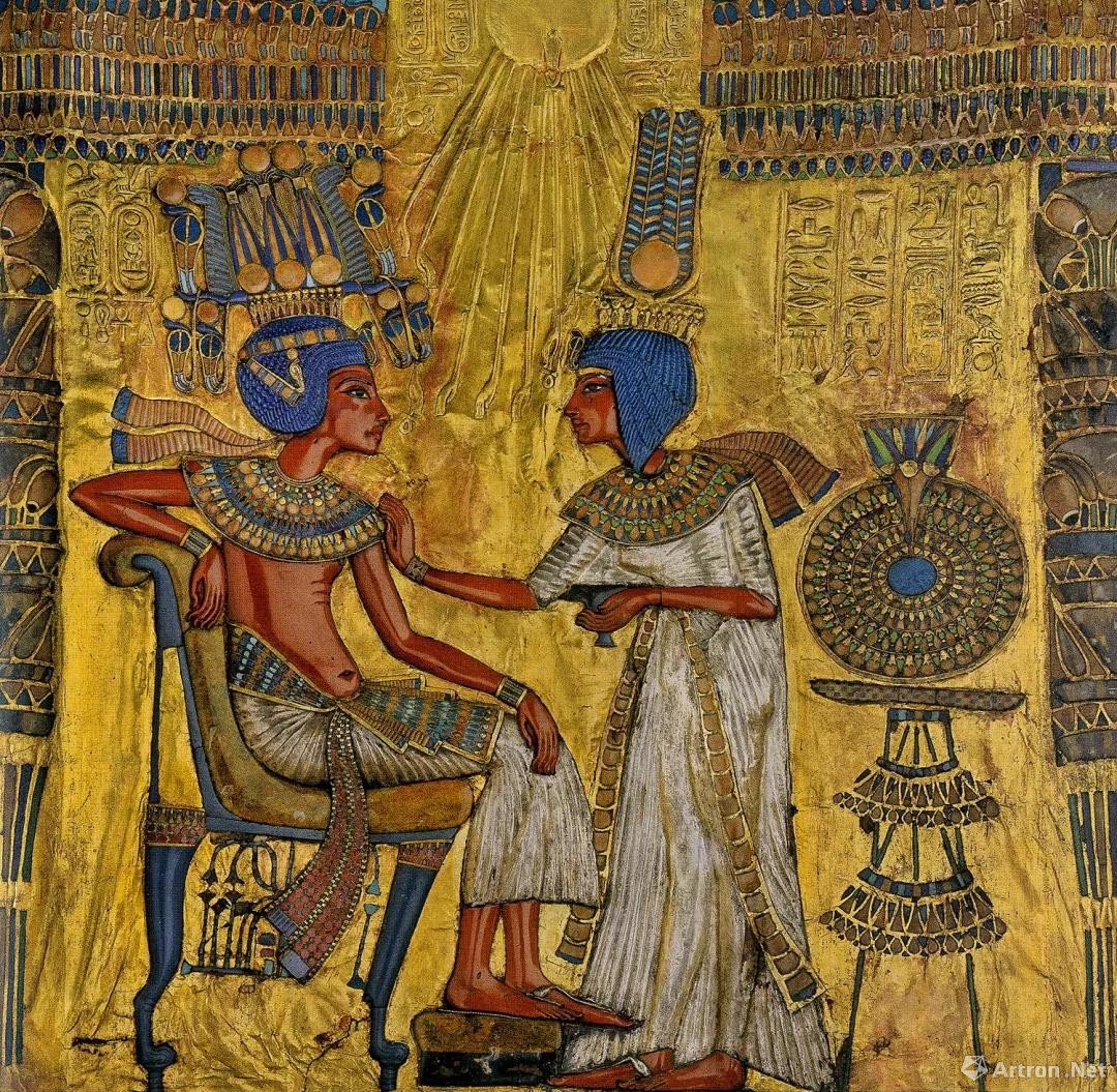 金色的埃及法老几何图形设计透明PNG素材