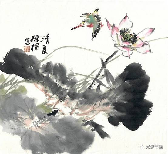 陈葆棣花鸟画二十四节气——夏至《荷塘香溢》