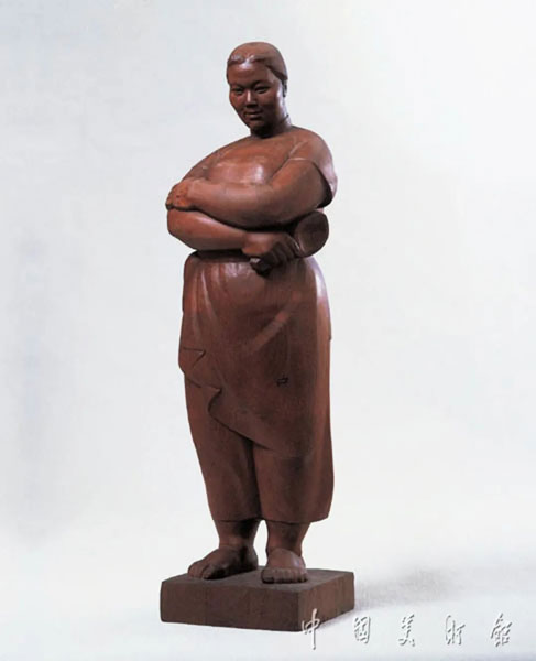 29cm 版画/纸本 田金铎《稻香千里》1963年 85cm×30cm×35cm 雕塑