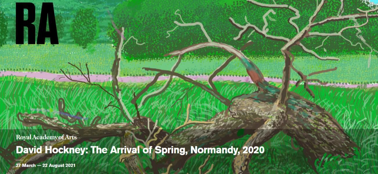 “春天到来，诺曼底，2020”大卫·霍克尼新展