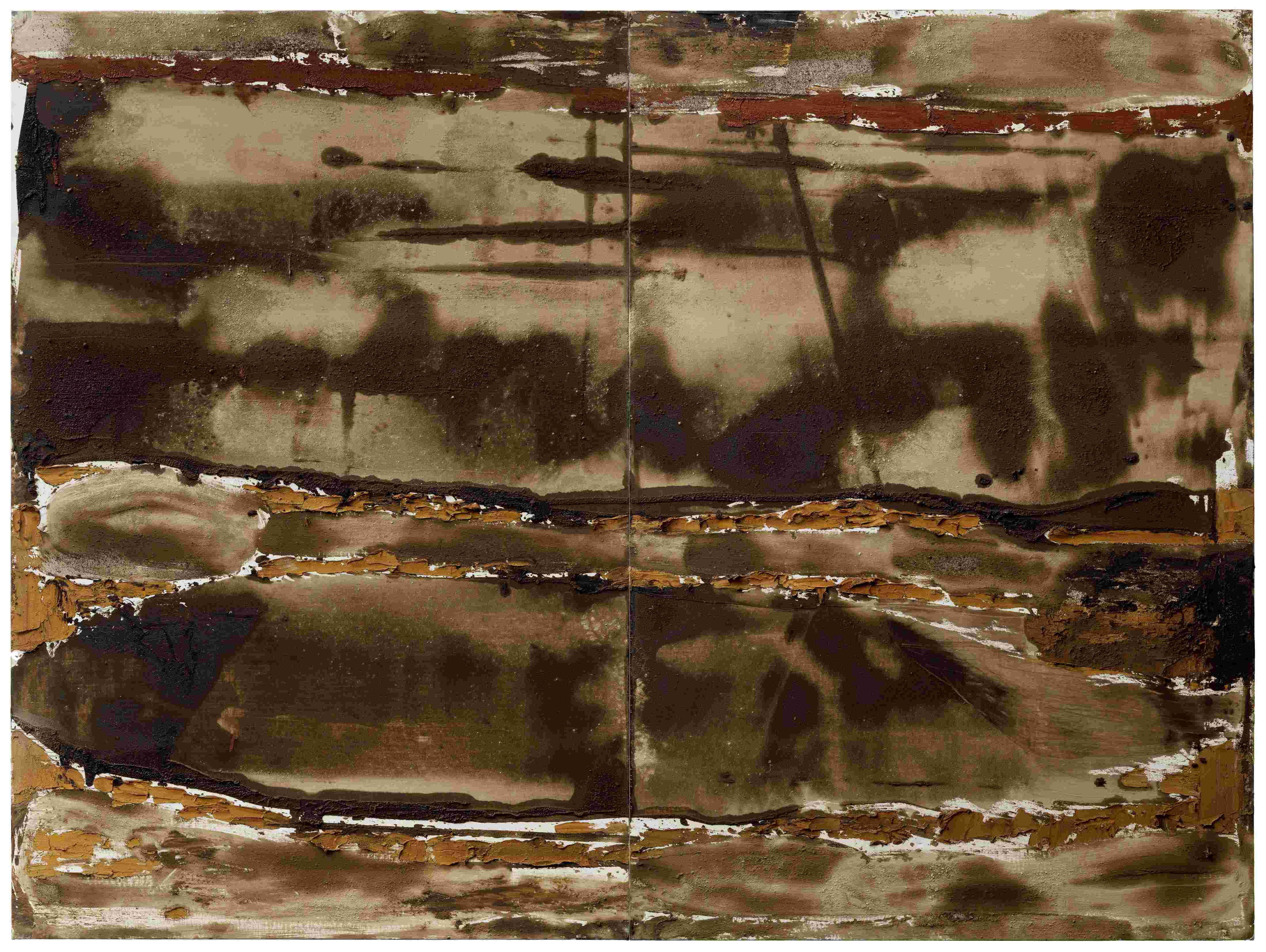 刘商英《荒原计划18号》,布面油画240 × 320 cm,2019对于在自然中的