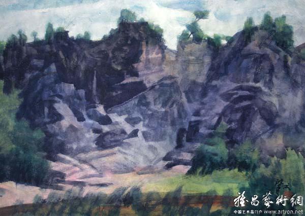 王肇民《山》 39.5x54 1987