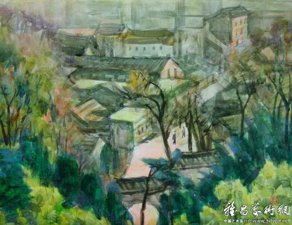 王肇民《广州旧景》 37x48 1978