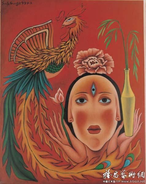 孙亚光《女儿红·净水》 油画 146x114cm 1999
