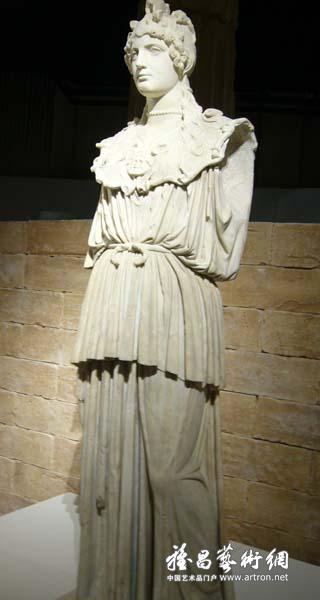 帕特农神庙的雅典娜雕像