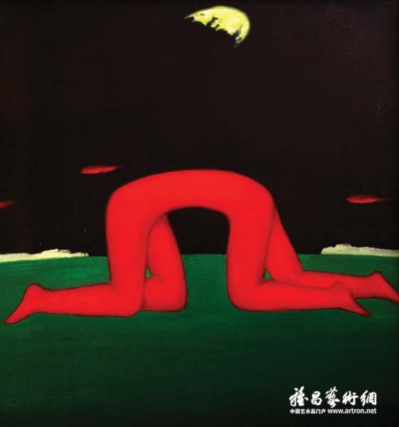 范汉成《极地之门(1)》 布面油画 70×65cm 1986年