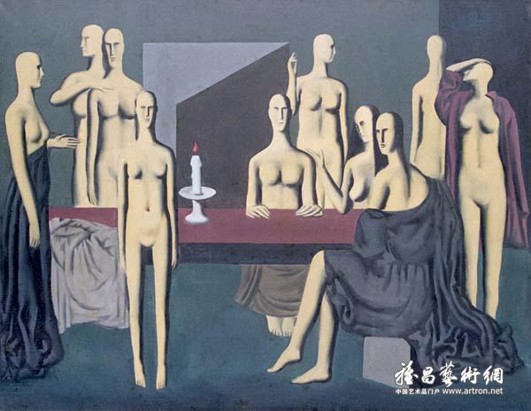 魏光庆《秘密的节庆》 布面油彩 141×175cm 1986年