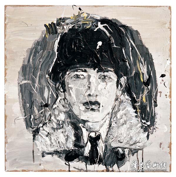 龚剑《川岛芳子》 亚麻布、丙烯 60×60cm 2006年