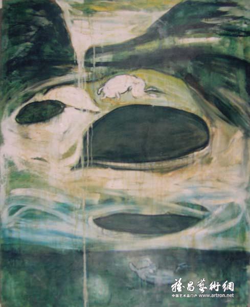 燕柳林《无名》 布面油画 100×80cm 1985年