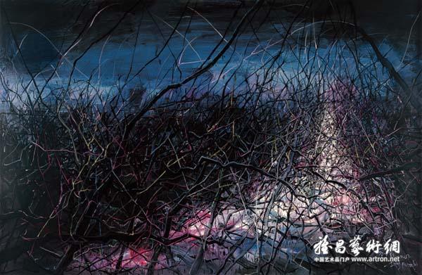 曾凡志《无题07》 布面油画 215×330cm 2007年